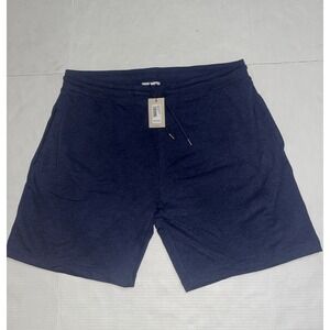 Peter Millar Crown Men's Size XL Navy Blue Cannon Knit Shorts 100 NWT Drawstring
